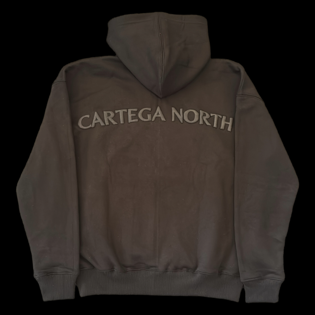 CN ZIP UP HOODIE {BLACK}