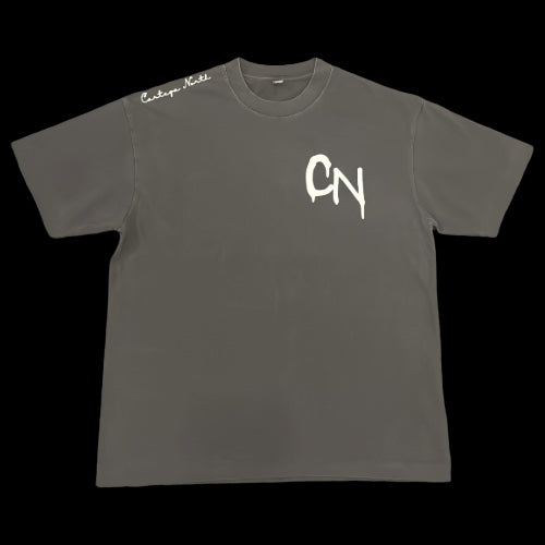 SIGNED CN TEE {ASH BLACK}